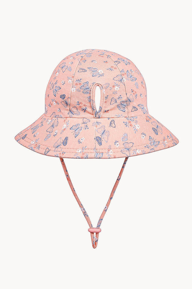 Girls Butterfly Ponytail Bucket Hat