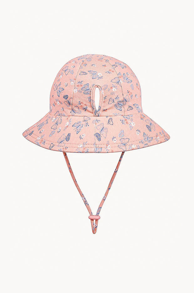 Girls Butterfly Ponytail Bucket Hat