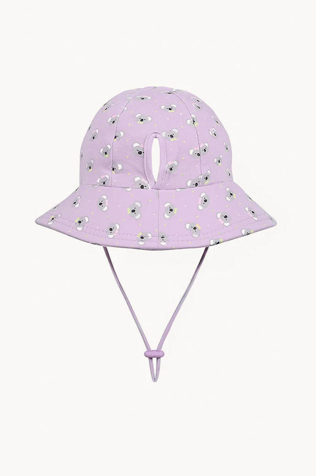 Girls Koala Ponytail Bucket Hat