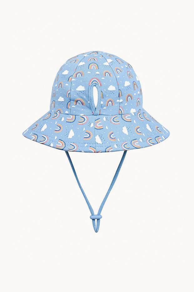 Girls Rainbow Ponytail Bucket Hat