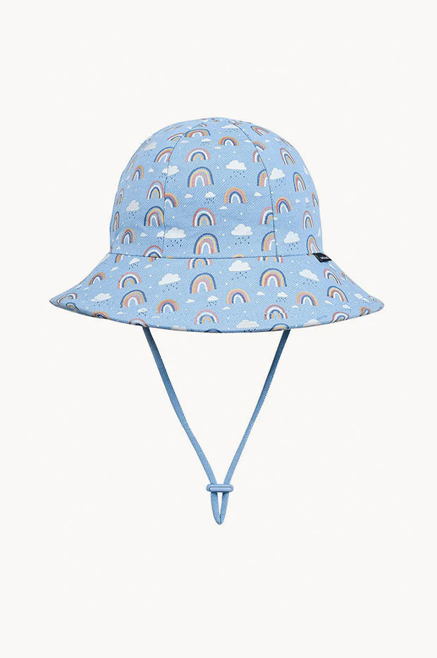 Girls Rainbow Ponytail Bucket Hat