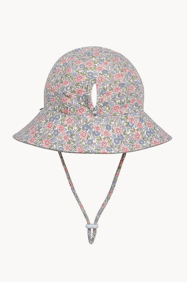 Girls Violet Ponytail Bucket Hat