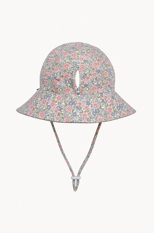 Girls Violet Ponytail Bucket Hat