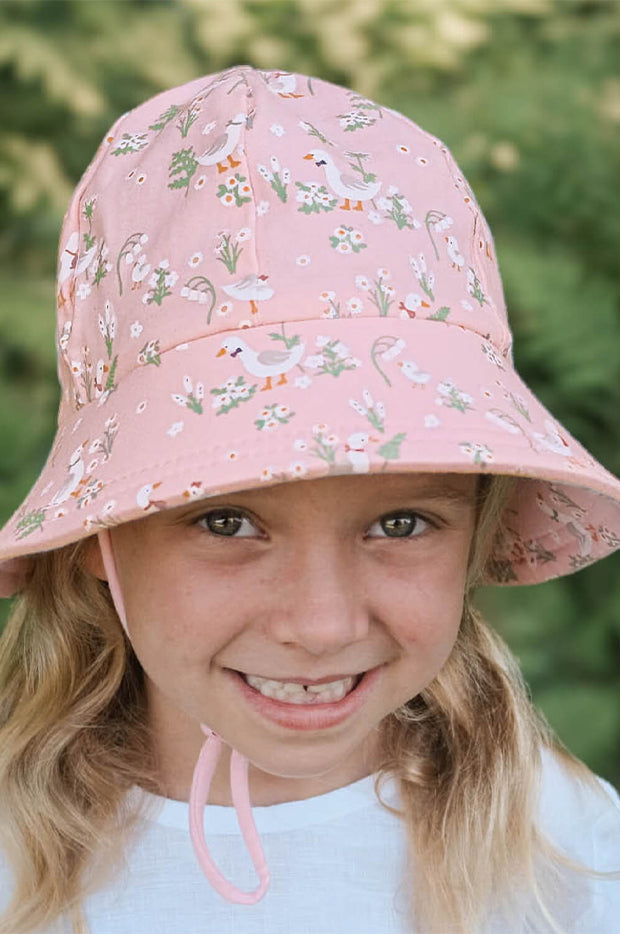 Girls Quackers Ponytail Bucket Hat