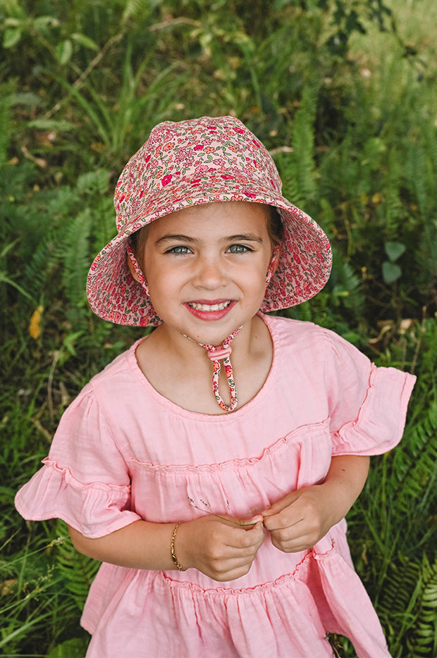 Girls Bonnie Ponytail Bucket Hat
