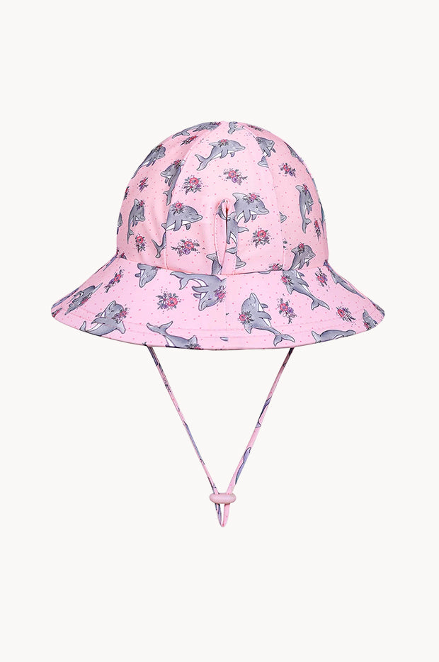 Girls Dolphin Ponytail Bucket Sunhat