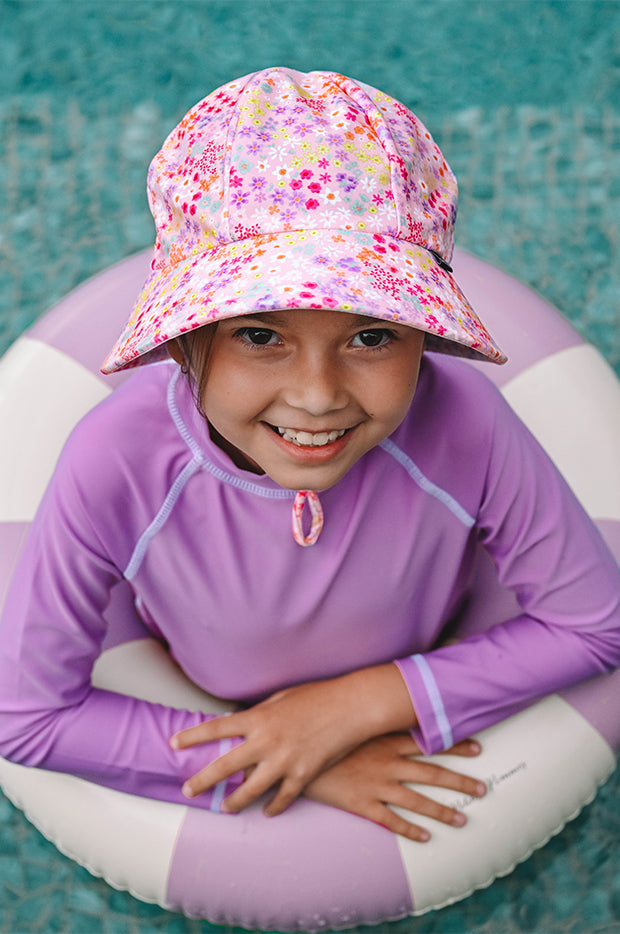 Girls Isla Ponytail Bucket Sunhat
