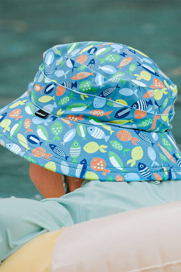 Boys Pisces Classic Bucket Sunhat