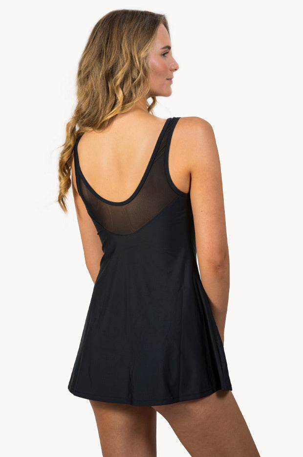 Beach Front - Black Story Georgina Swim Dress - Black | Swimwear Galore AU