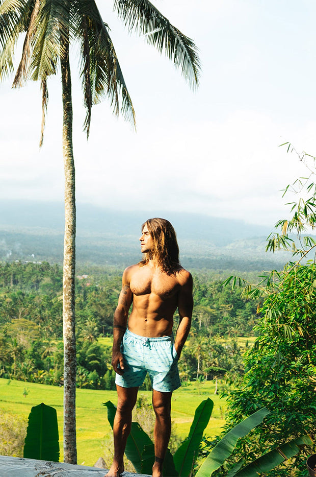 Mens Great White Compression Lining Swim Short