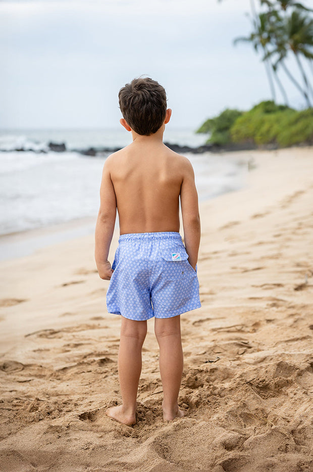 Boys Tribal Turtles Compression Swim Short
