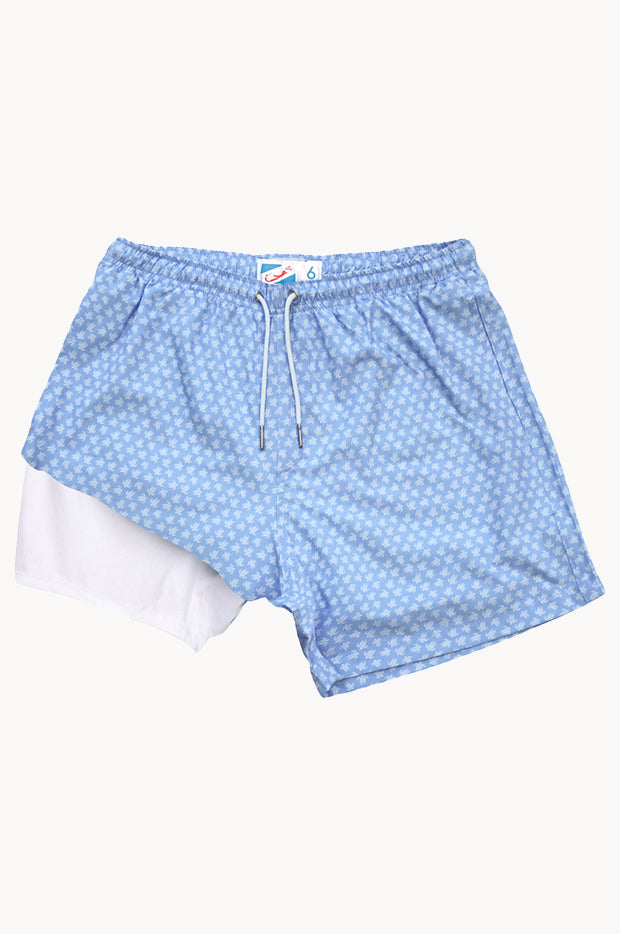 Boys Tribal Turtles Compression Swim Short