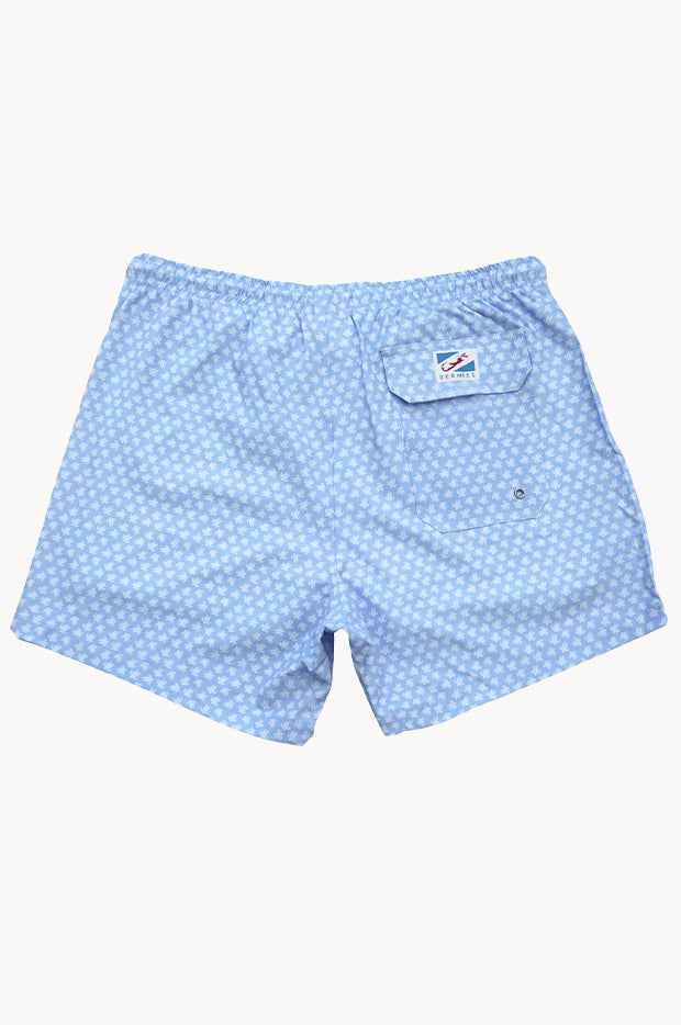 Mens Tribal Turtles Compression Lining Swim Short