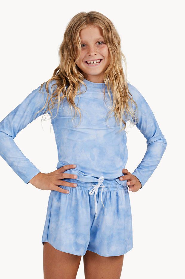 Billabong Girls Wave Wash Swim Short Blue Swimwear Galore AU