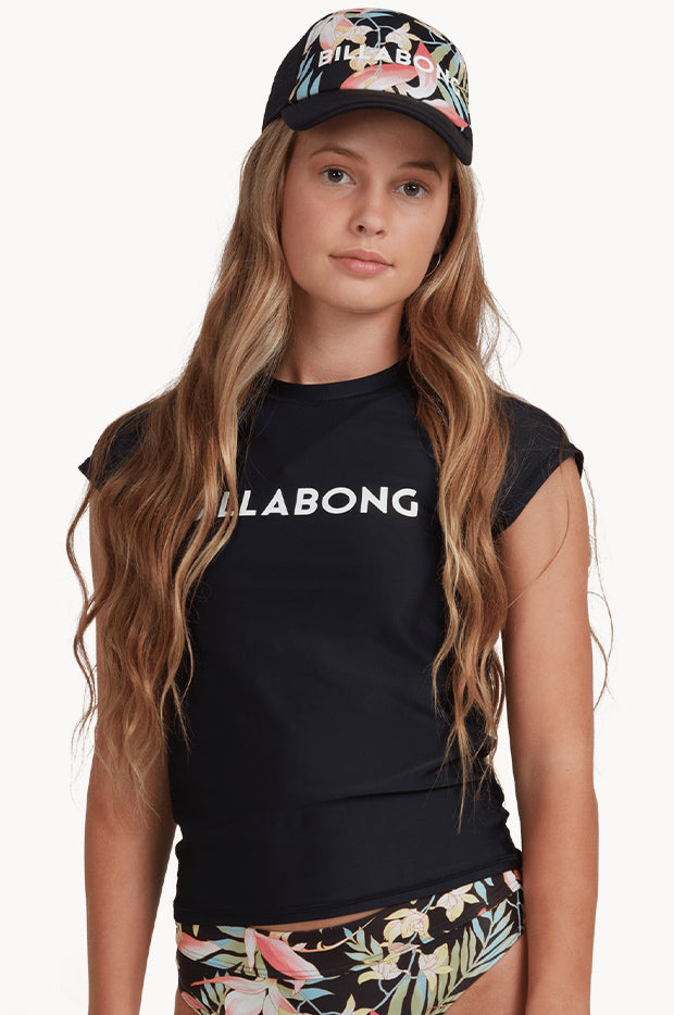 Billabong Girls Dancer Suntop Black Swimwear Galore AU