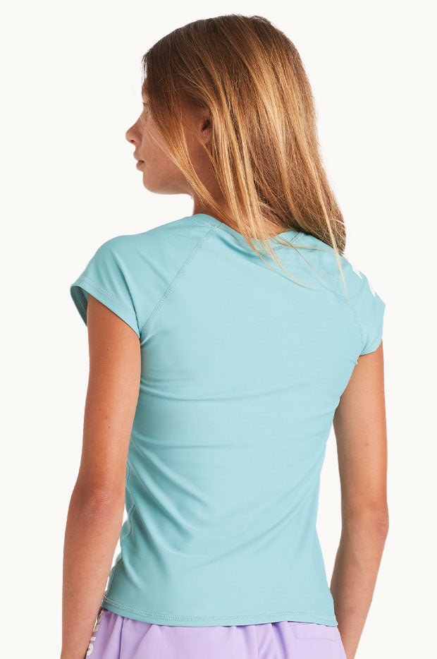 Girls Heat Wave Short Sleeve Suntop