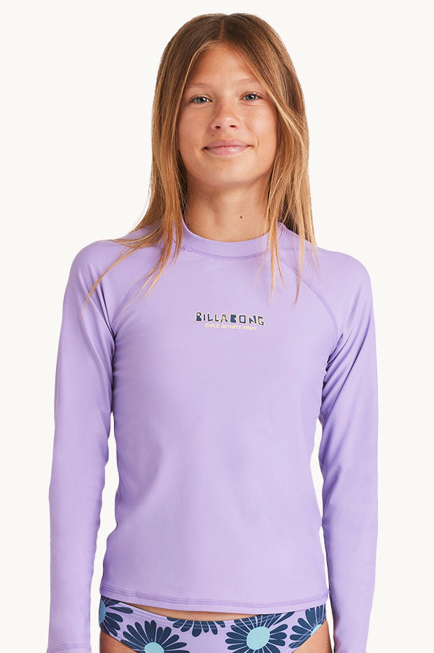 Girls Heat Wave Long Sleeve Suntop
