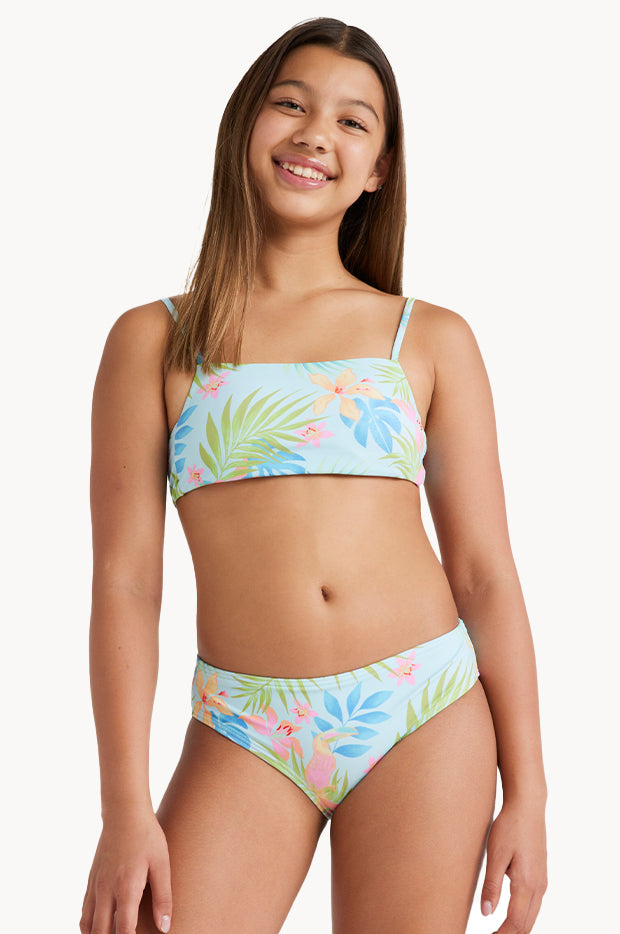 Billabong Girls In Da Jungle Crop Set Blue Swimwear Galore AU
