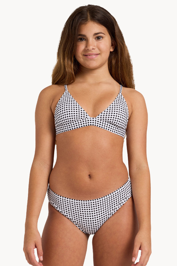 Girls Gingham Crush Tri Set