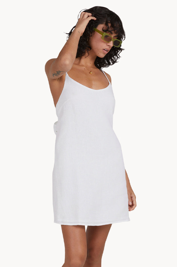 billabong white dress Summer Breeze Dress L WHITE
