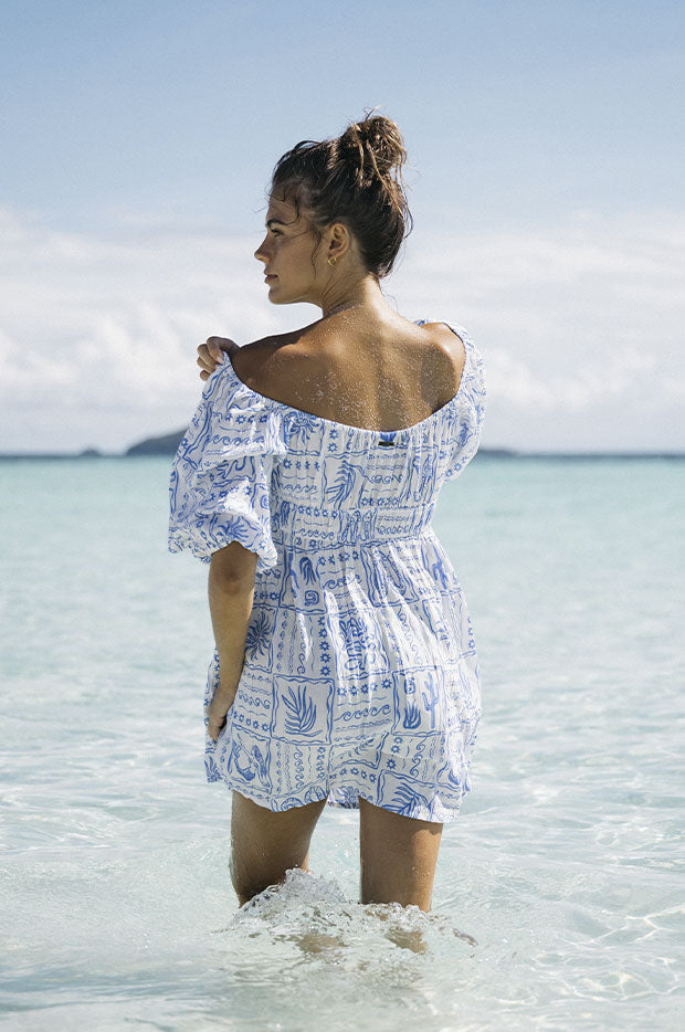 billabong beach dress Billabong - La Plage Dress - Salt Crystal