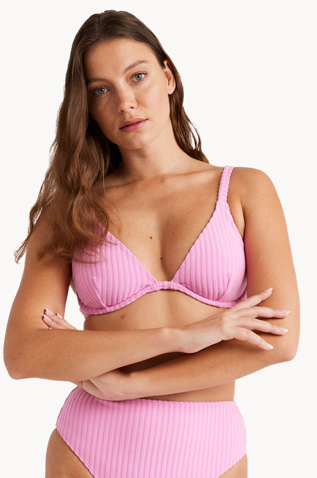 Terry Rib Reese DD Cup Underwire Bra