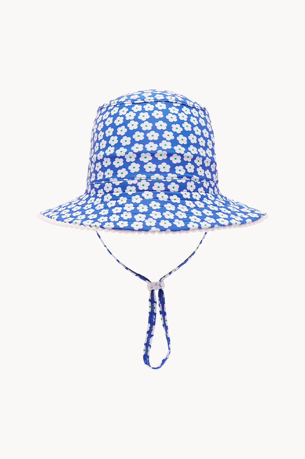 Girls Blue Daisy Sunhat