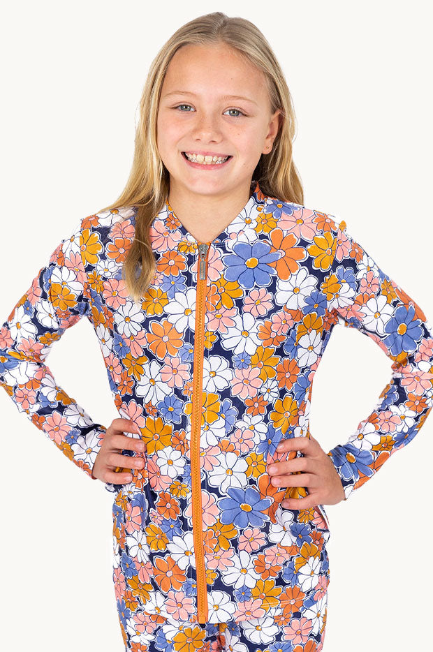 Girls Flower Power Suntop