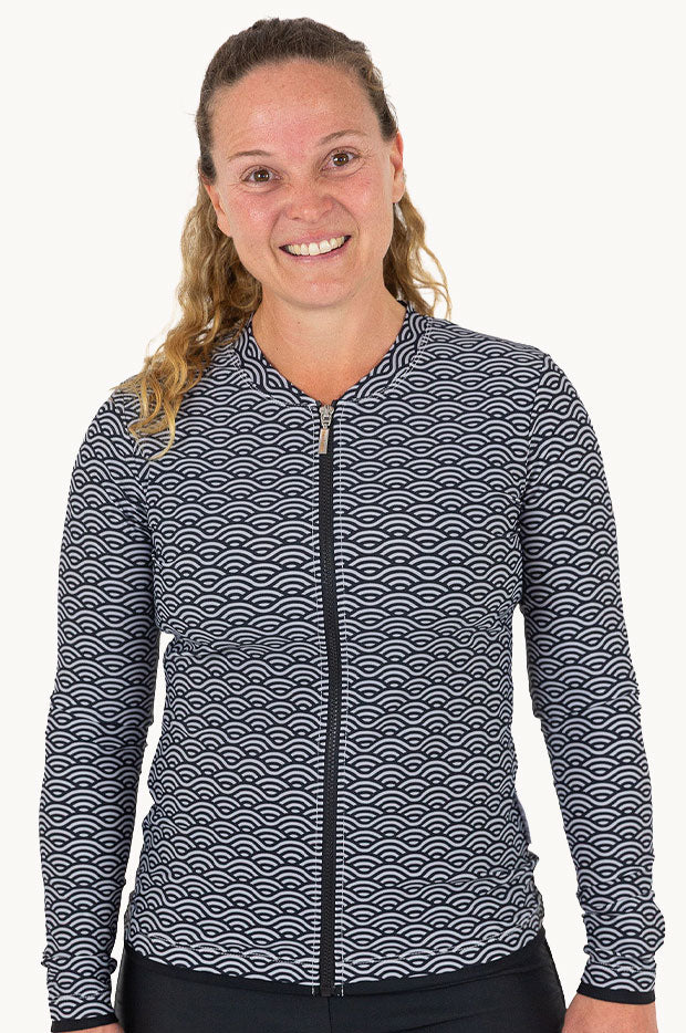 Sea Waves Long Sleeve Suntop