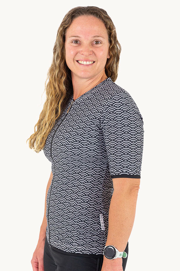 Sea Waves Short Sleeve Suntop