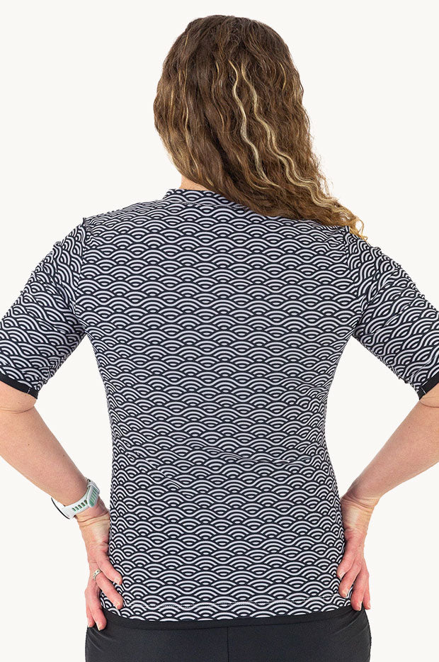 Sea Waves Short Sleeve Suntop