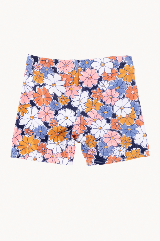 Girls Flower Power Swim Short