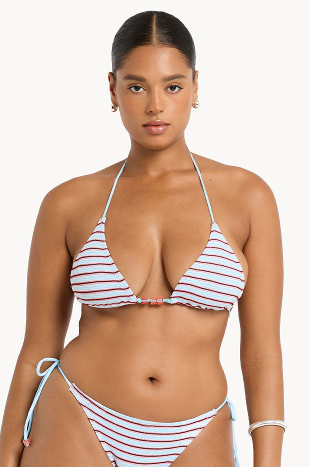 Stripe Micro Beaded Ingrid Tri
