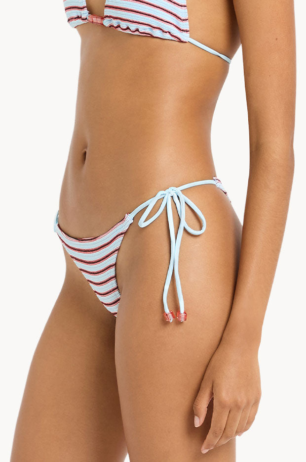 Stripe Micro Beaded Tie Side Vista Brief