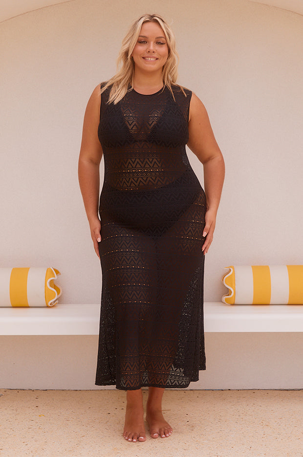 Mesh Maxi Dress