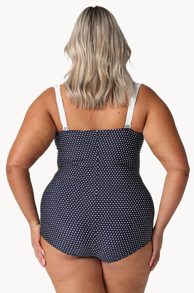 Dots Skirted Retro One Piece