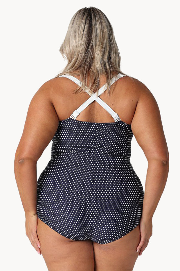 Dots Skirted Retro One Piece