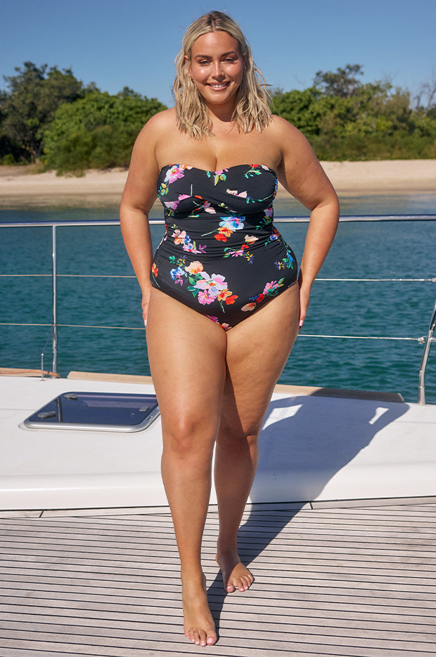 Malibu Twist Front Bandeau One Piece