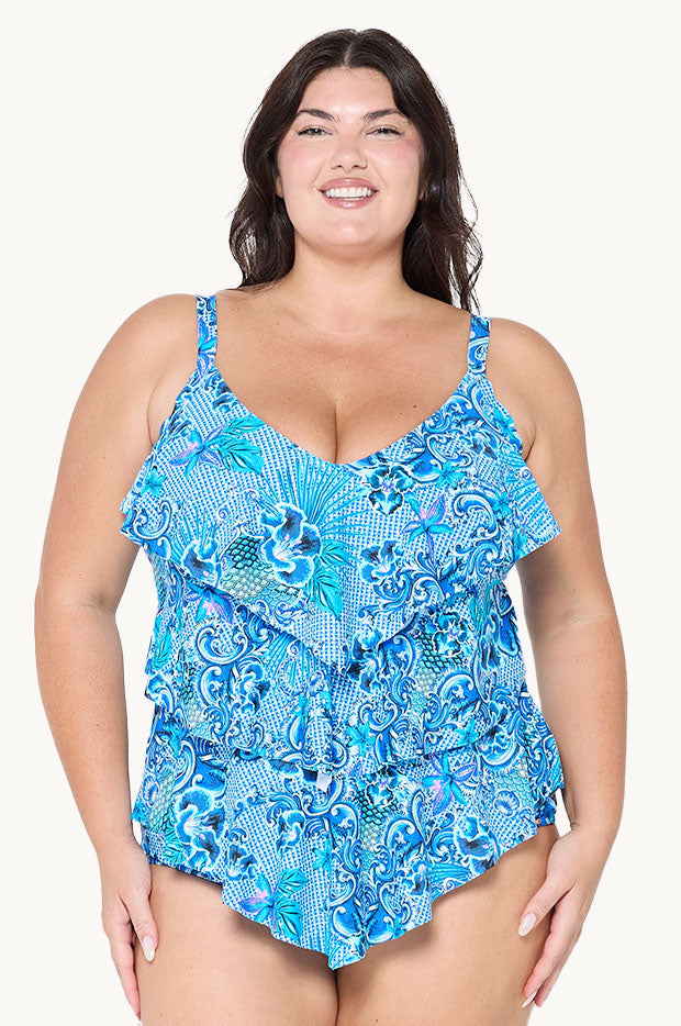 Mermaid Tiered Tankini Separate