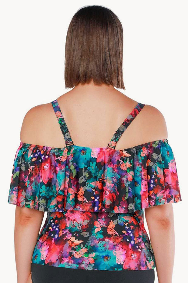 Midnight Garden Off The Shoulder Tankini Separate