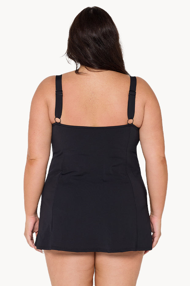 Corsica Wide Strap Swim Dress