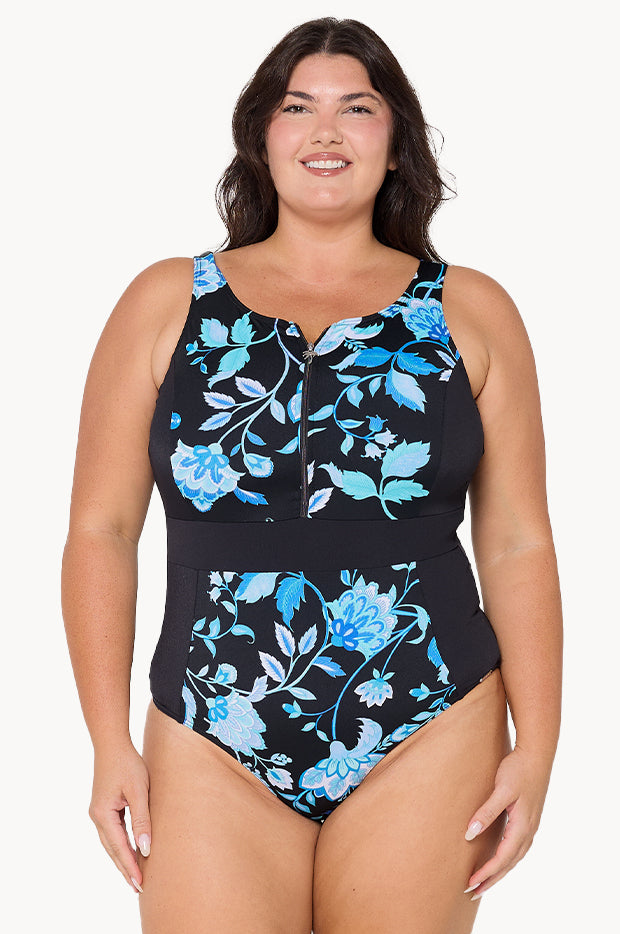 Corsica Zip Front One Piece