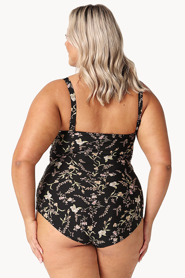 Wildflowers Twist Front Bandeau One Piece