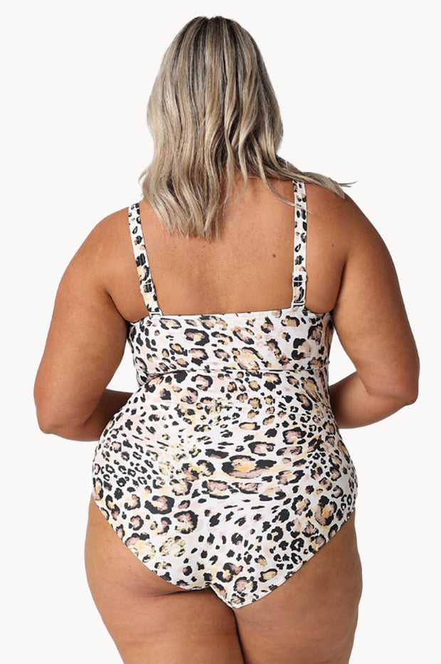 Snow Leopard Bandeau One Piece