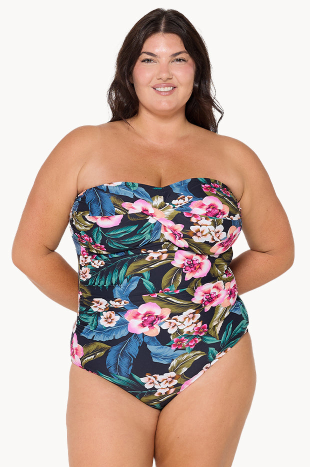 Waikiki Twist Front Bandeau One Piece