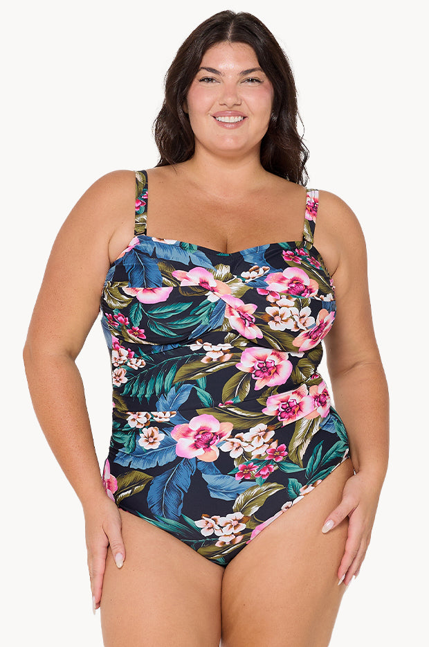 Waikiki Twist Front Bandeau One Piece