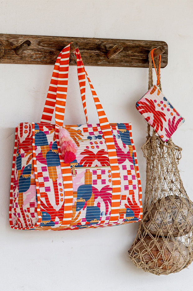 Bahamas Striped Beach Bag