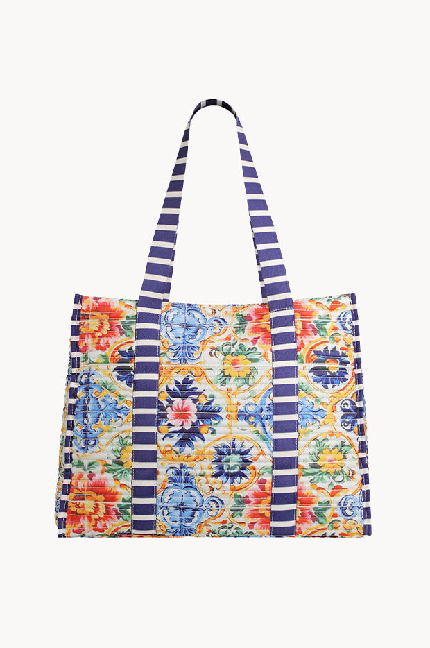 La Dolce Vita Striped Beach Bag