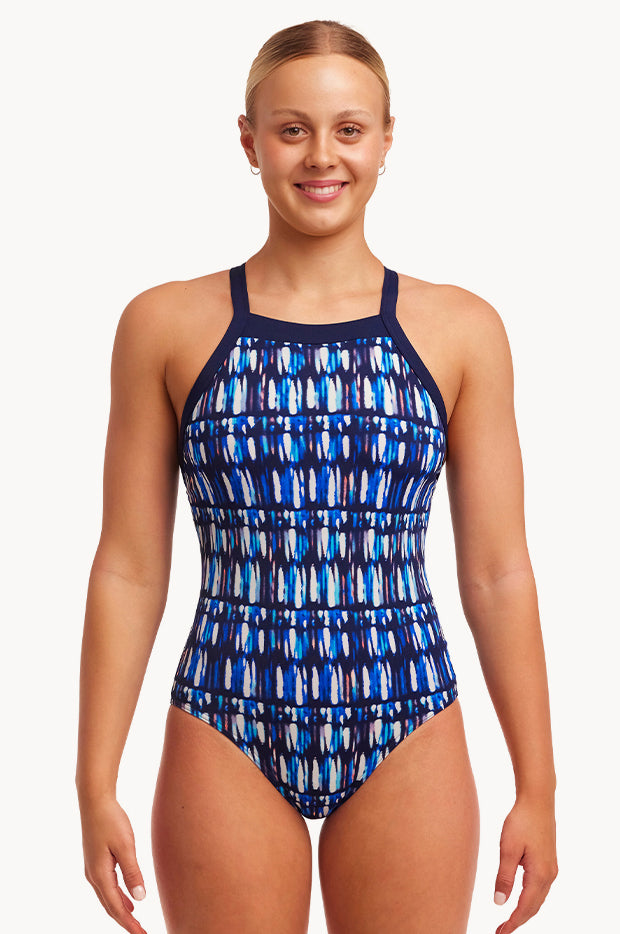 Funkita Perfect Teeth Sky Hi One Piece Swimwear Galore AU