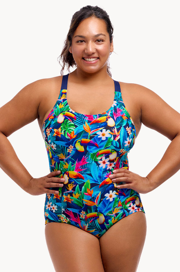 Birdie Wordie Brace Me Back One Piece